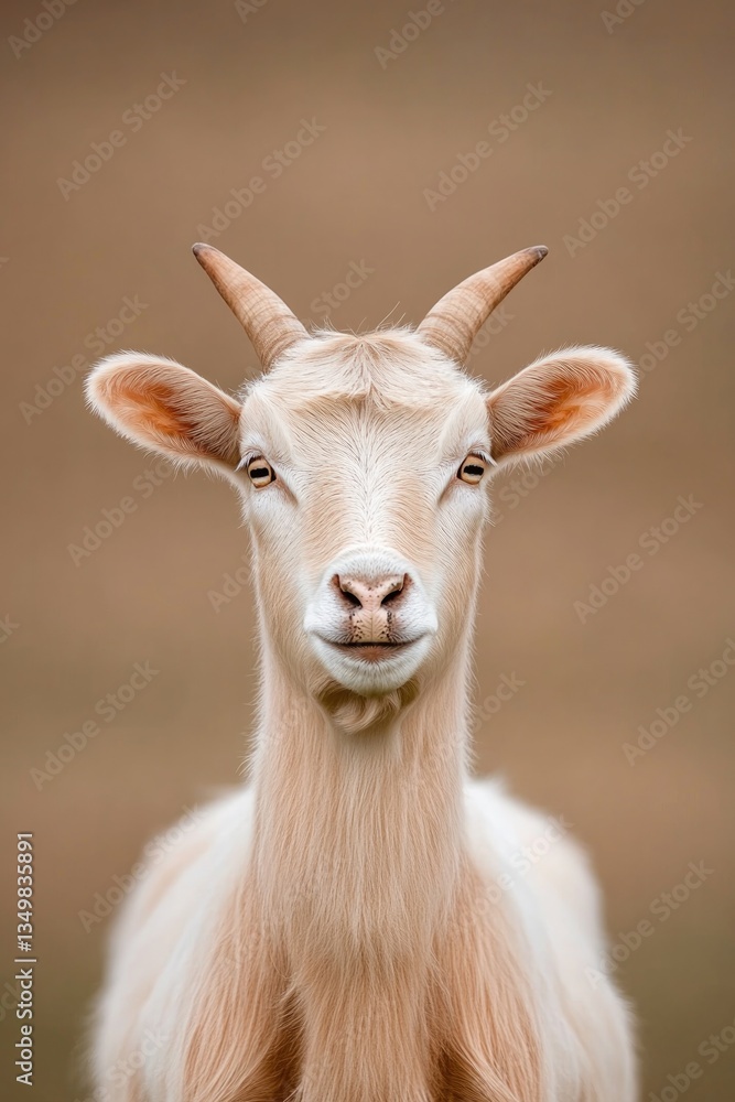 close-up photograph of single farm animal in outdoor setting with soft natural lighting and neutral background close-up photograph of single farm animal in outdoor setting with soft natural lighting and neutral background