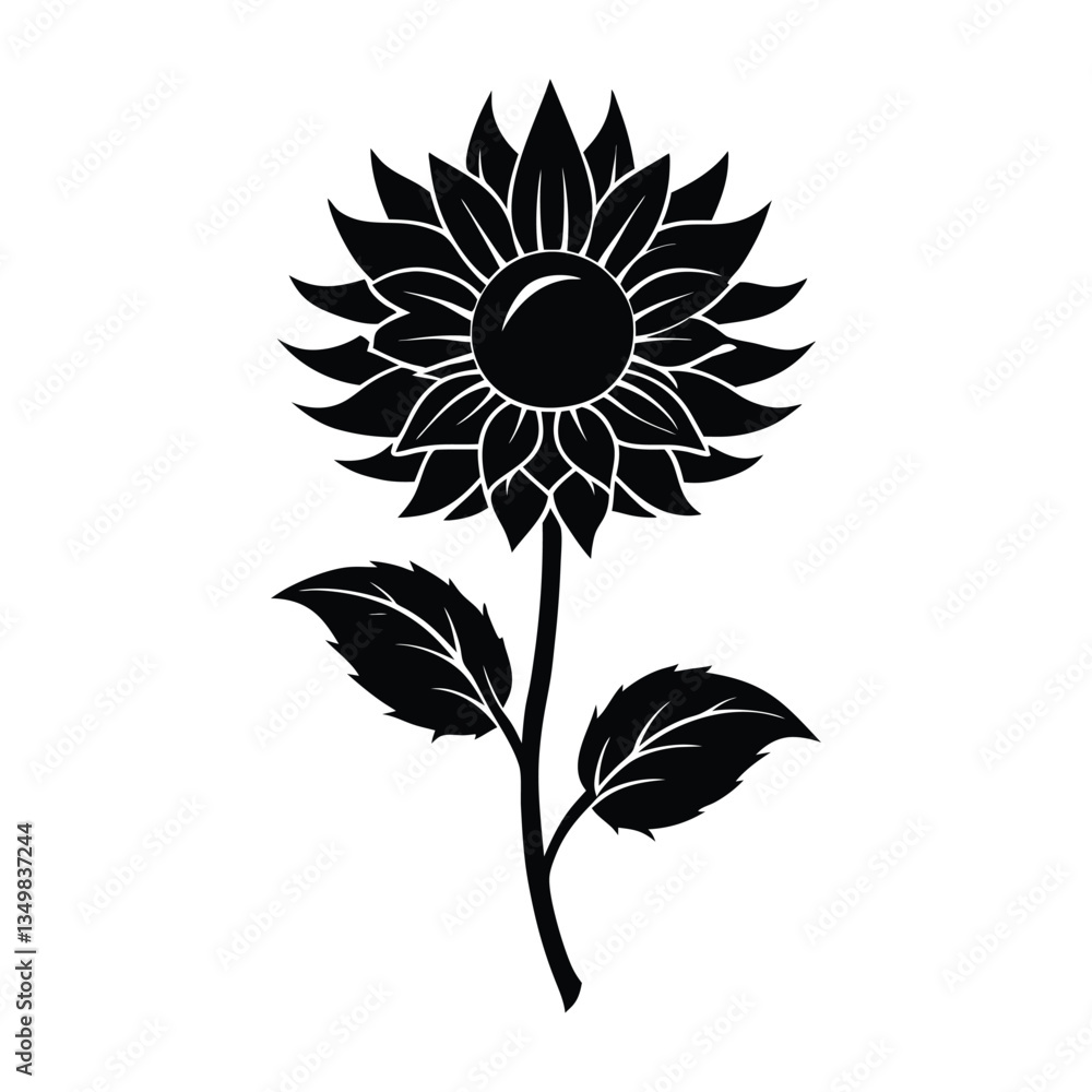 Fototapeta premium sunflower vector illustration