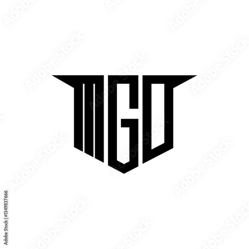 MGO letter logo design with white background in illustrator, vector logo modern alphabet font overlap style, calligraphy designs for logo, Poster, Invitation, etc.