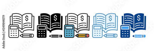 Ledger  Icon Set Multiple Style Collection