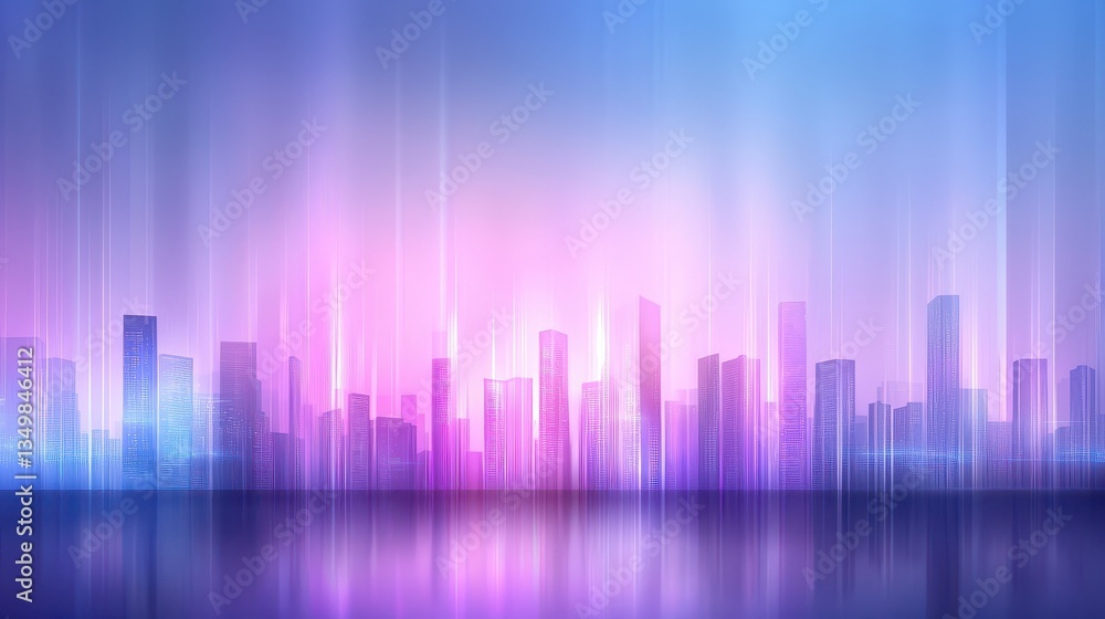 Modern abstract cityscape background vector, urban skyline with geometric buildings and skyscrapers Modern abstract cityscape background vector, urban skyline with geometric buildings and skyscrapers