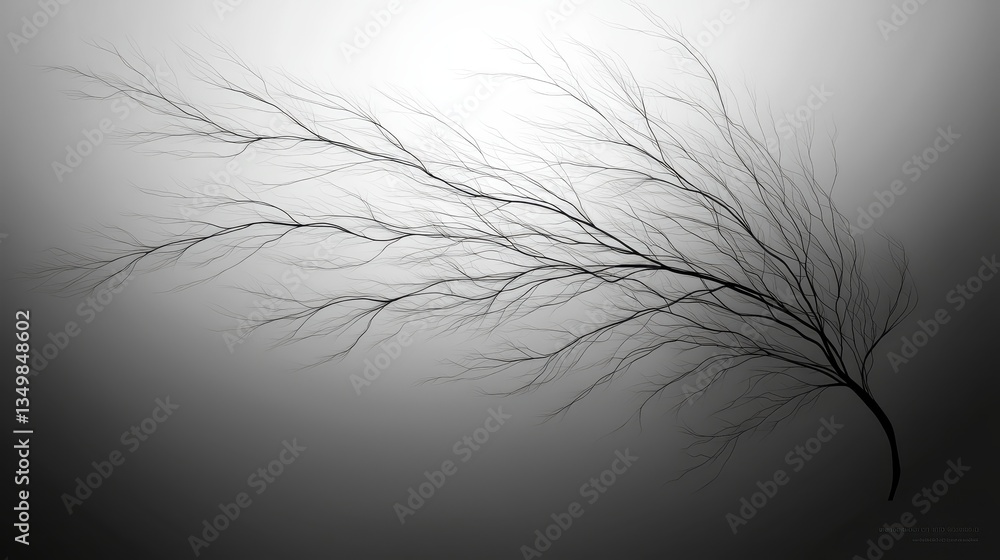 Striking black and white photography, a majestic tree's timeless presence in nature Striking black and white photography, a majestic tree's timeless presence in nature