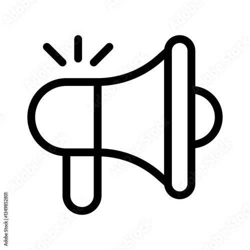 megaphone line icon