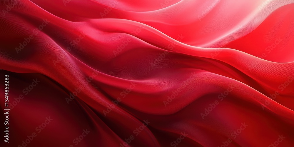 Flowing red fabric creates a dramatic and dynamic texture showcasing elegance and richness in color Flowing red fabric creates a dramatic and dynamic texture showcasing elegance and richness in color
