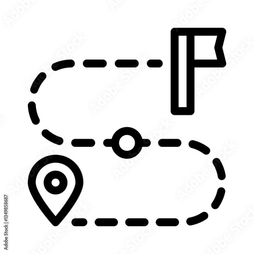 milestones line icon
