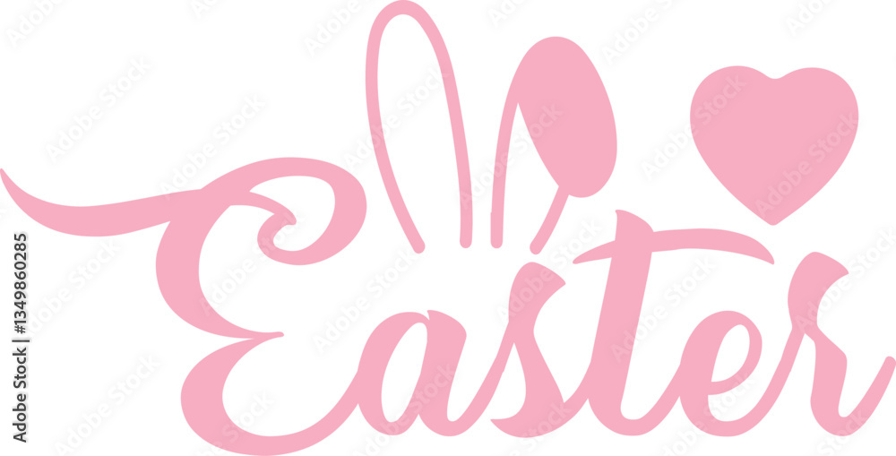 Easter typography clip art design on plain white transparent isolated background for card, shirt, hoodie, sweatshirt, apparel, tag, mug, icon, poster or badge Easter typography clip art design on plain white transparent isolated background for card, shirt, hoodie, sweatshirt, apparel, tag, mug, icon, poster or badge