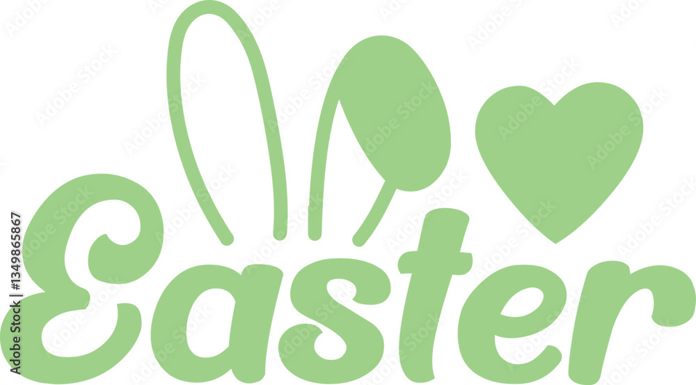 Easter typography clip art design on plain white transparent isolated background for card, shirt, hoodie, sweatshirt, apparel, tag, mug, icon, poster or badge Easter typography clip art design on plain white transparent isolated background for card, shirt, hoodie, sweatshirt, apparel, tag, mug, icon, poster or badge