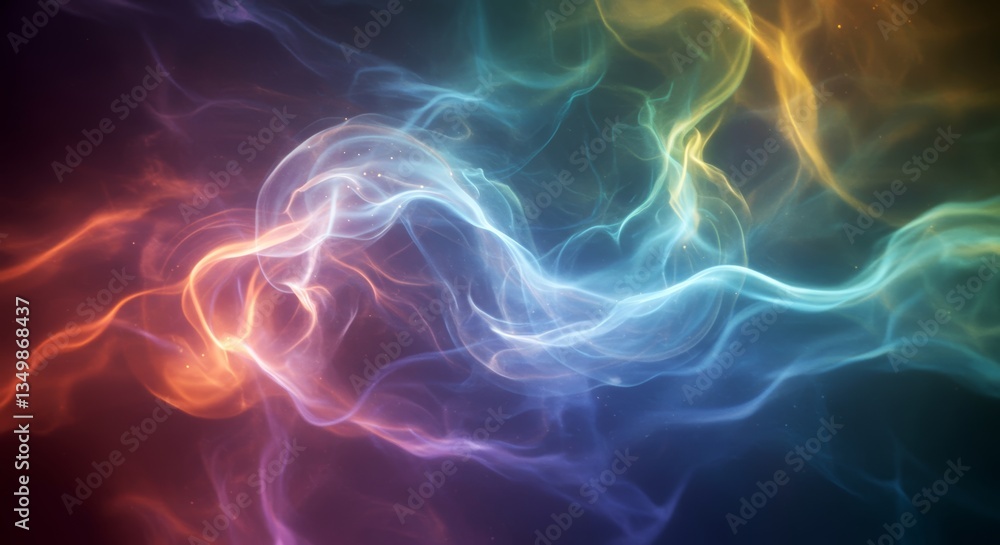 Celestial Vapor Trails: An Ethereal Abstract Background with Gradient Hues Celestial Vapor Trails: An Ethereal Abstract Background with Gradient Hues