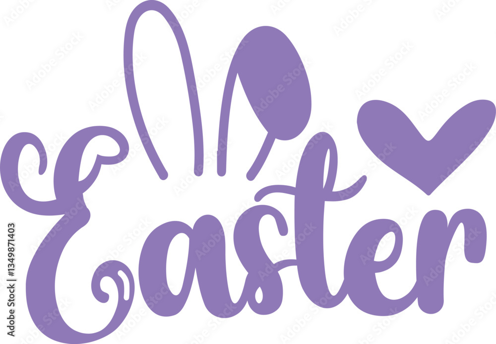Easter typography clip art design on plain white transparent isolated background for card, shirt, hoodie, sweatshirt, apparel, tag, mug, icon, poster or badge Easter typography clip art design on plain white transparent isolated background for card, shirt, hoodie, sweatshirt, apparel, tag, mug, icon, poster or badge