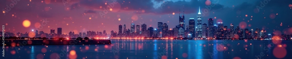 Fototapeta premium Close-up abstract representation of city skyline with fine lines and textures, urban design element, cityscape abstract, architectural rendering