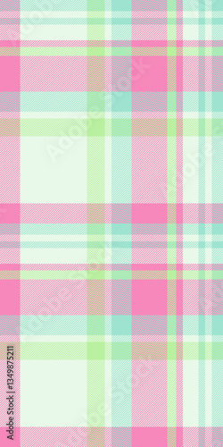 Pastel plaid pattern. Soft, delicate colors create a gentle, feminine design perfect for textiles, fashion, or springthemed projects.