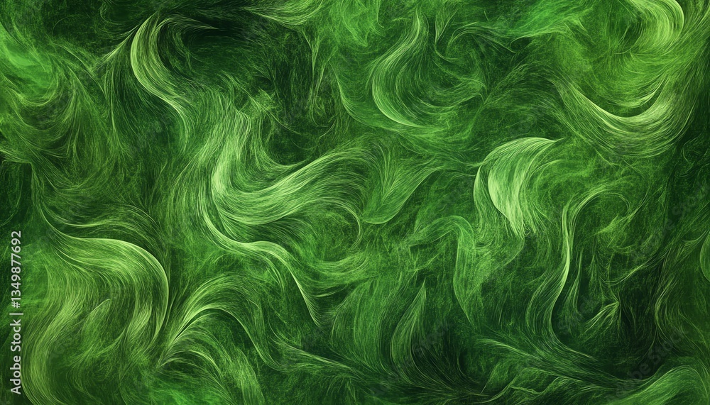 Abstract Swirling Green Waves Background - Nature Inspired Texture Design Abstract Swirling Green Waves Background - Nature Inspired Texture Design