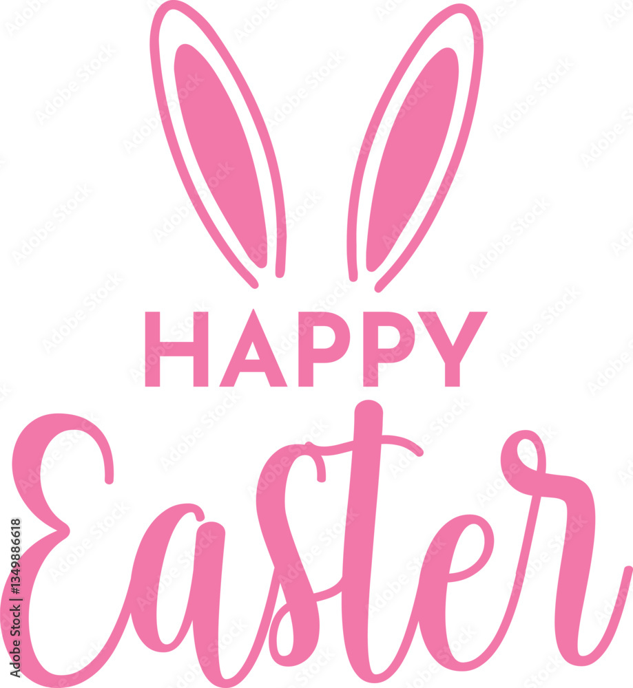 Happy Easter typography clip art design on plain white transparent isolated background for card, shirt, hoodie, sweatshirt, apparel, tag, mug, icon, poster or badge Happy Easter typography clip art design on plain white transparent isolated background for card, shirt, hoodie, sweatshirt, apparel, tag, mug, icon, poster or badge