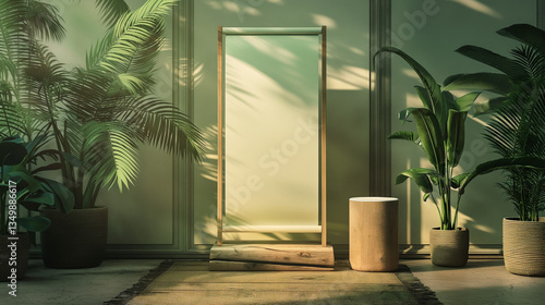 Trade Show Roller Banner Mockup for Brand Exposure