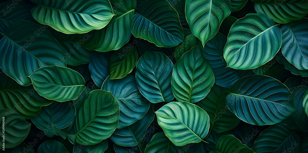 Lush Green Leaf Background Evoking Spring's Vitality Lush Green Leaf Background Evoking Spring's Vitality