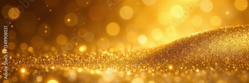 Elegant gold foil background with intricate light reflections creating a mesmerizing and opulent atmosphere , gold, reflective