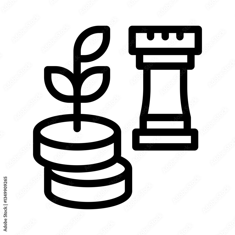 investment line icon investment line icon