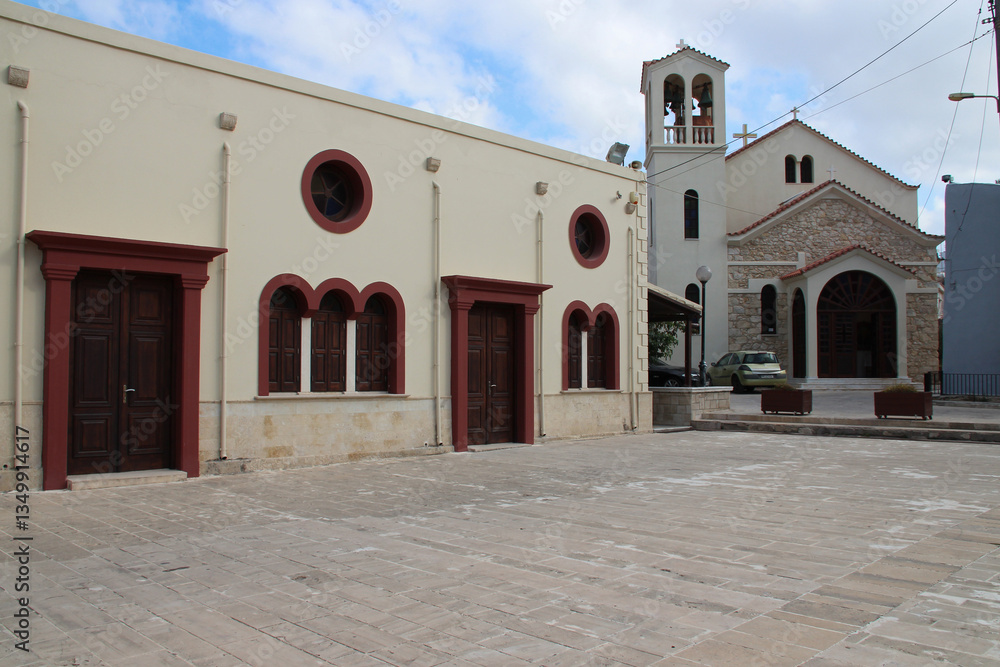 holy trinity church in heraklion in crete in greece