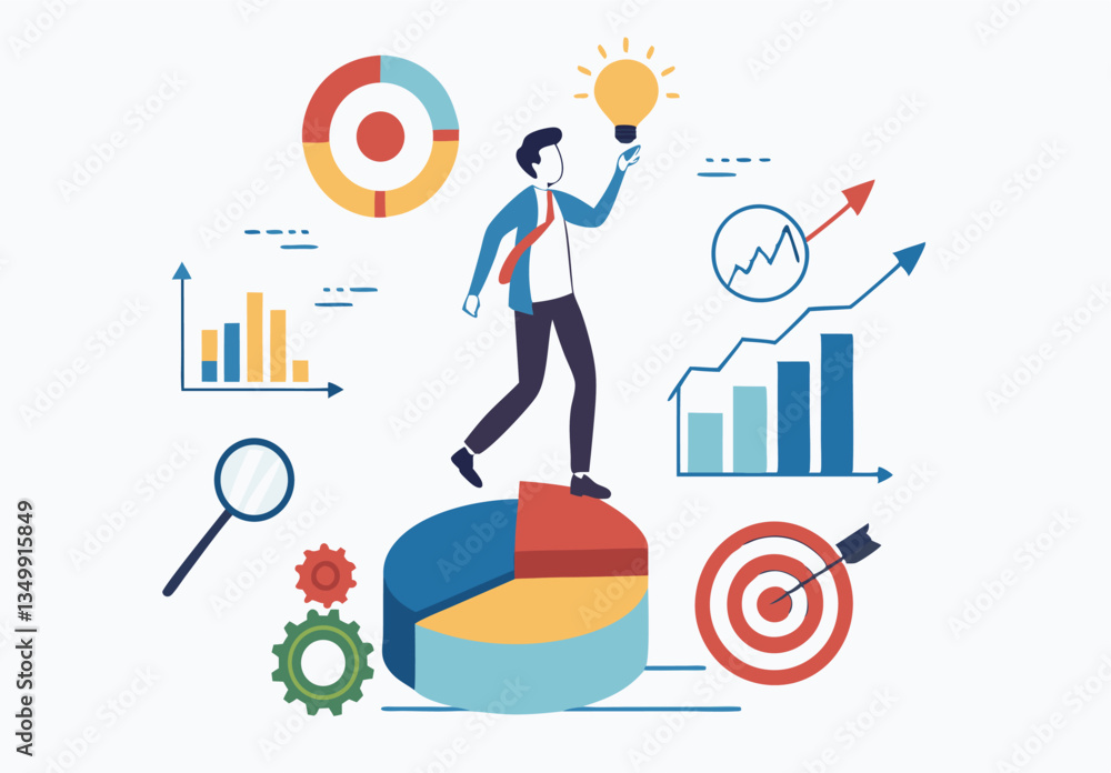 Data analysis, datum analytics or customer insight, graph and chart statistics diagram, forecasting model, predictive or data visualization concept, businessman working with data on computer laptop. Data analysis, datum analytics or customer insight, graph and chart statistics diagram, forecasting model, predictive or data visualization concept, businessman working with data on computer laptop.