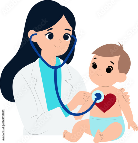 Pediatrician Examining Baby