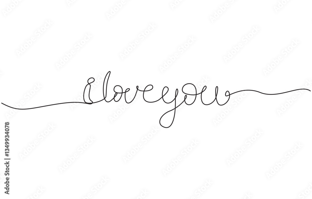 Continuous one line drawing of Love. Calligraphy lettering free handwriting, Love you phrase continuous one line drawing with word. Minimalistic drawing of phrase illustration. Continuous one line drawing of Love. Calligraphy lettering free handwriting, Love you phrase continuous one line drawing with word. Minimalistic drawing of phrase illustration.