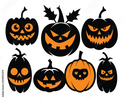 Spooky Halloween Jack.O.Lantern Pumpkins