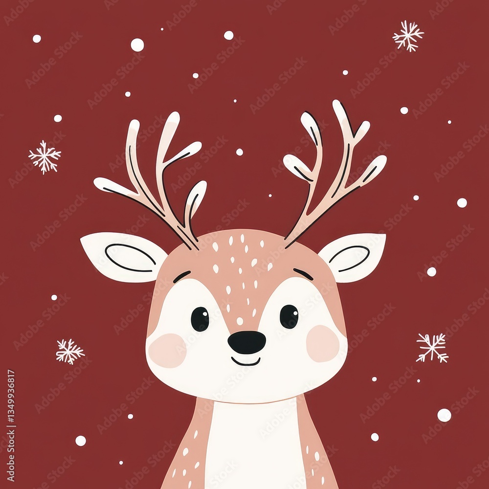 reindeer with christmas tree reindeer with christmas tree
