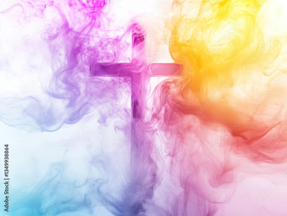 Colored Smoke Cross Colored Smoke Cross