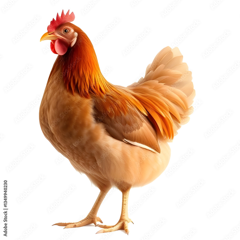 Fototapeta premium chicken isolated on white