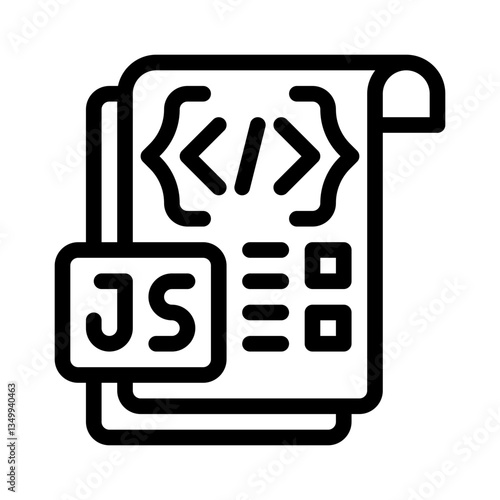 JavaScript line icon