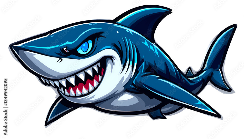shark cartoon illustration shark cartoon illustration