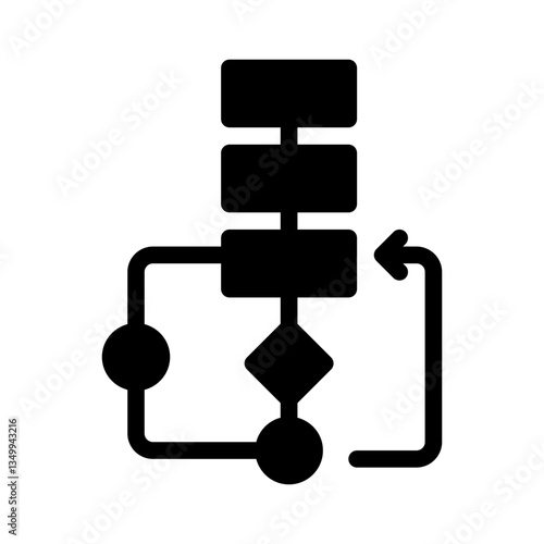 flowchart glyph icon