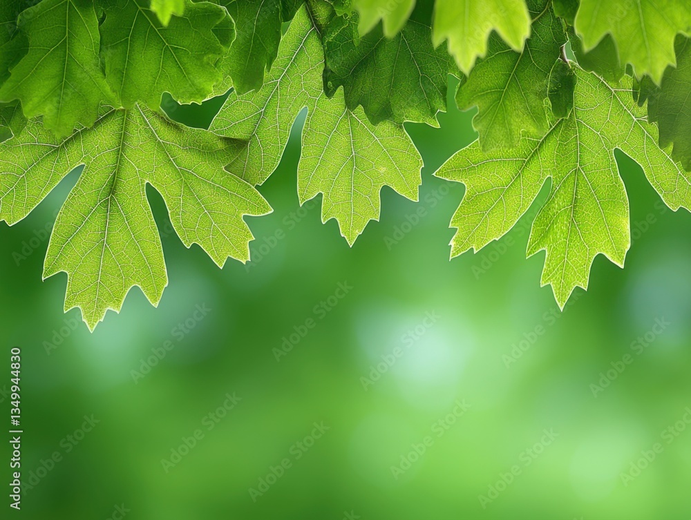 Sunlight Dances Through Lush Green Leaves Beneath Canopy Creating Dreamy Atmosphere with Blurred Background in Nature Scene Sunlight Dances Through Lush Green Leaves Beneath Canopy Creating Dreamy Atmosphere with Blurred Background in Nature Scene