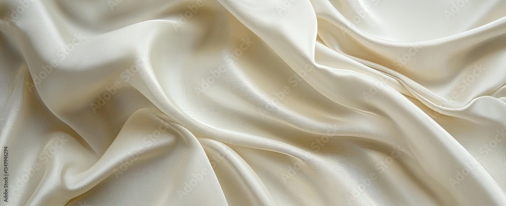 Obraz premium Cream Silk Fabric Texture