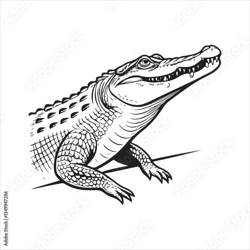 crocodile  Vector 