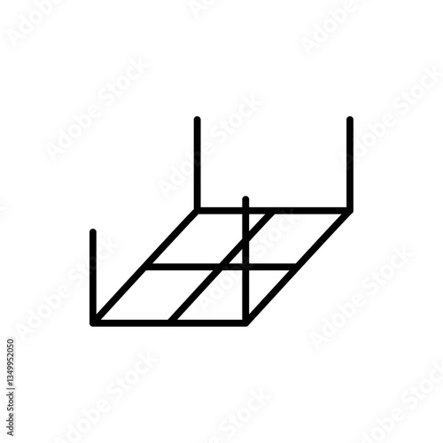 Ceiling frame icon vector graphics