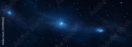A starry sky with twinkling stars on a dark blue background, captured in high resolution with a wide-angle lens. The bright moonlight adds to the peaceful, mysterious atmosphere with a small white dot