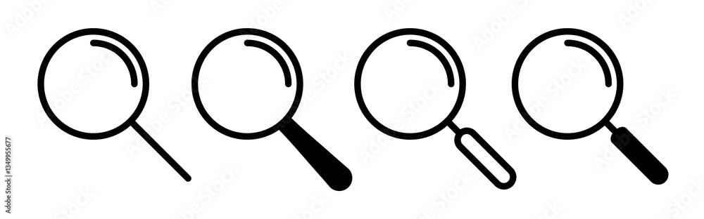 Loupe icon vector graphics