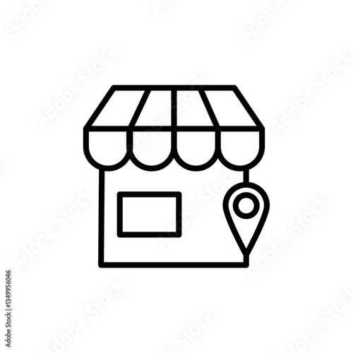 Marketplace icon vector graphics
