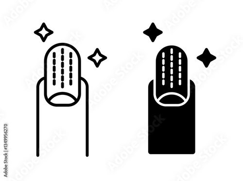 Nail care icon vector graphics