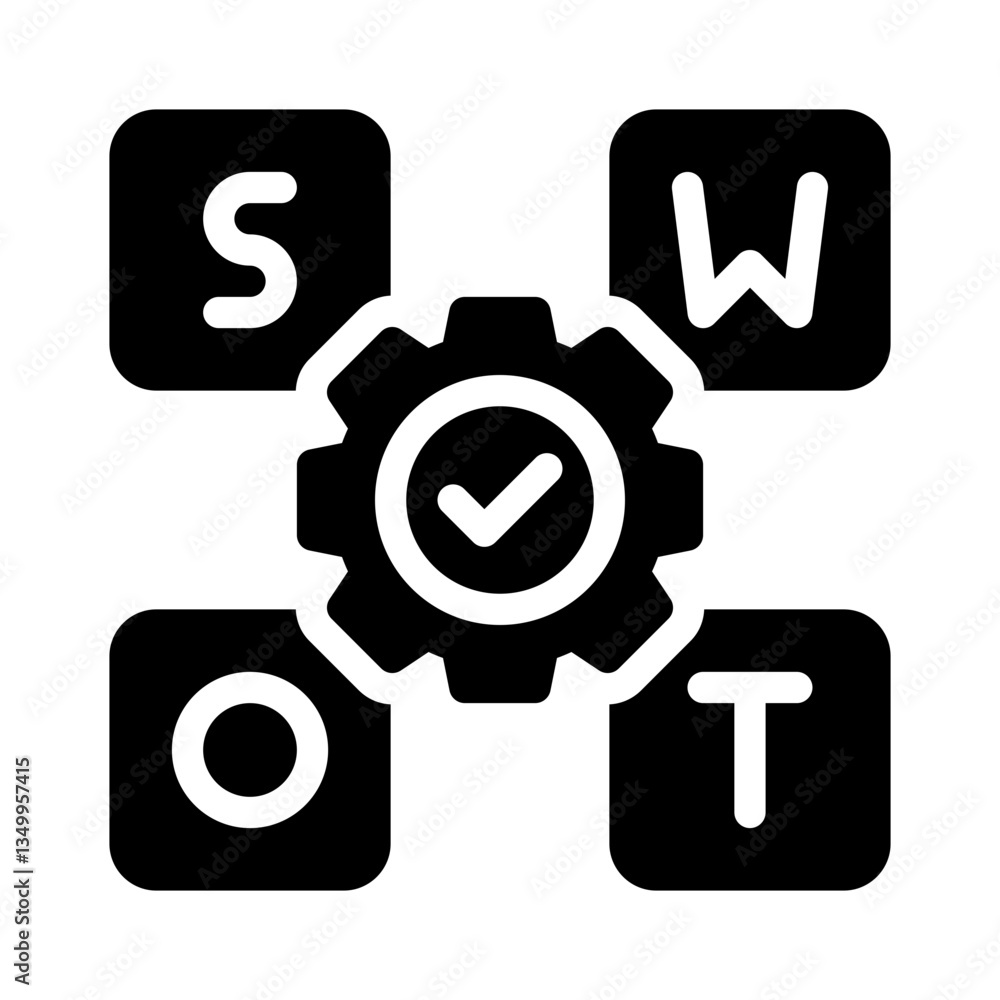 SWOT glyph icon SWOT glyph icon
