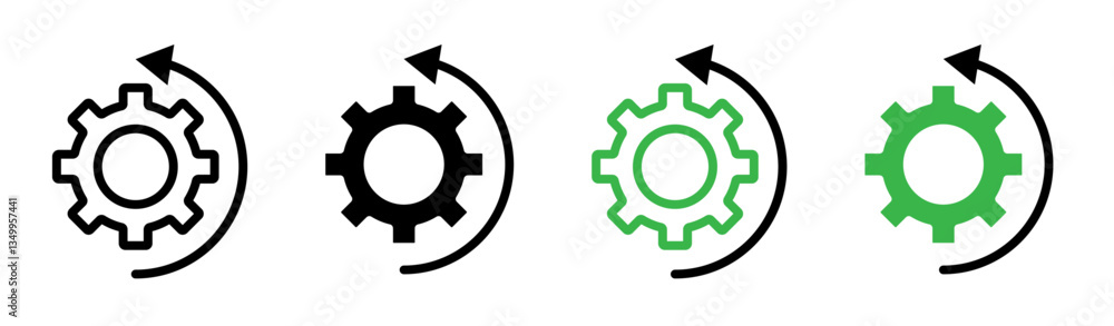 Recovery icon vector graphics Recovery icon vector graphics