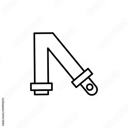 Shoulder strap icon vector graphics