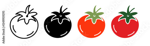 Tomato icon vector graphics