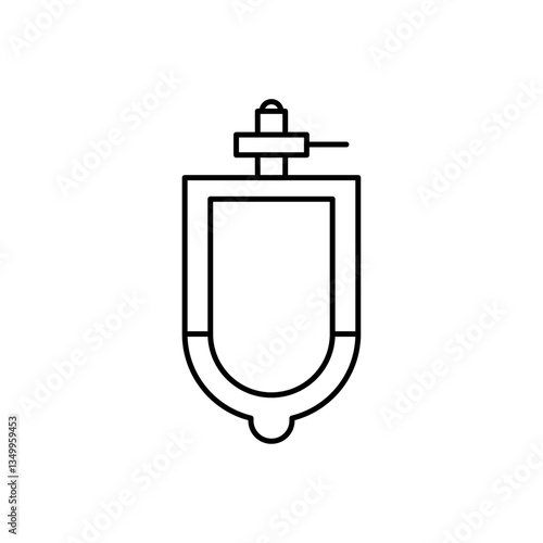 Urinal icon vector graphics