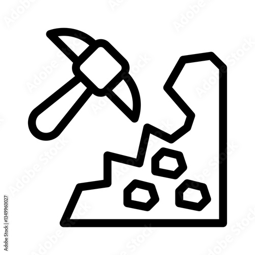 mining line icon