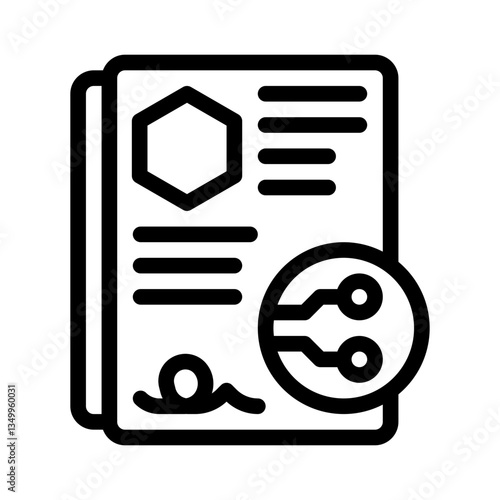 smart contract line icon