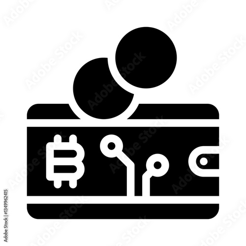 cryptocurrency glyph icon