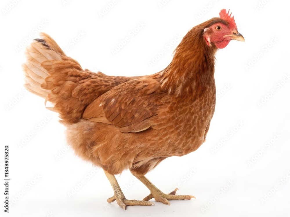 Fototapeta premium Rooster on white background