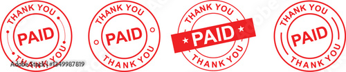 Thank you and paid stamp